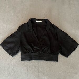 Abercrombie & Fitch Black Crop Top